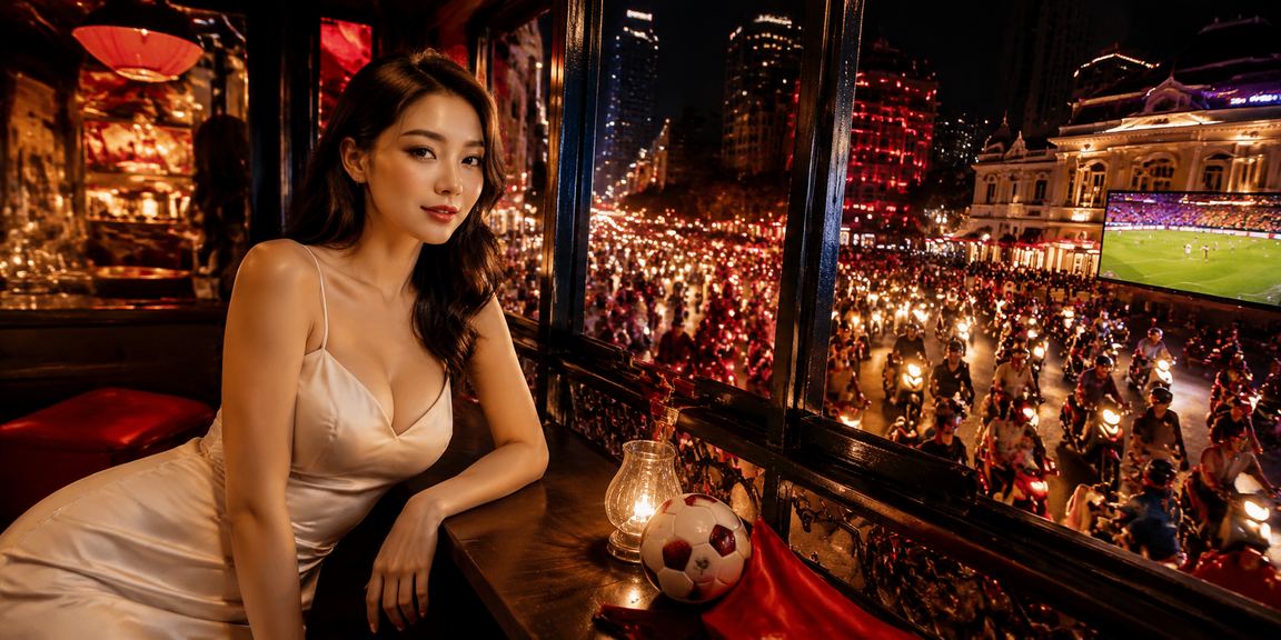 Người dùng tại TP Hồ Chí Minh xem thể thao trên điện thoại trong quán cà phê