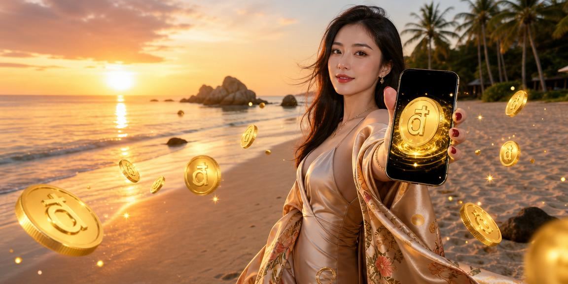 Người dùng tại Phú Quốc xem casino trên điện thoại gần bãi biển